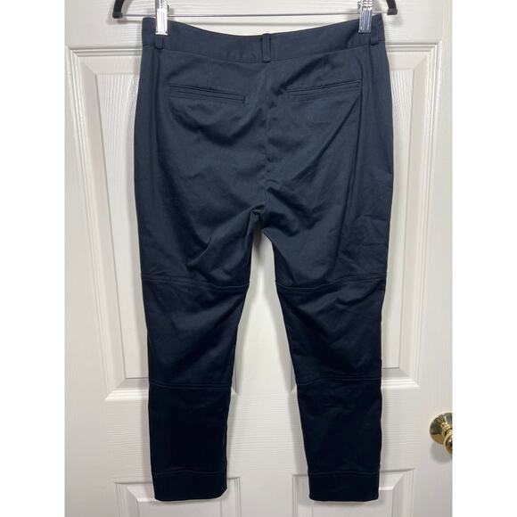 Kate Spade New York Live Colorfully Black Tapered Leg Ankle Zip Pants 4 Small - Picture 3 of 9